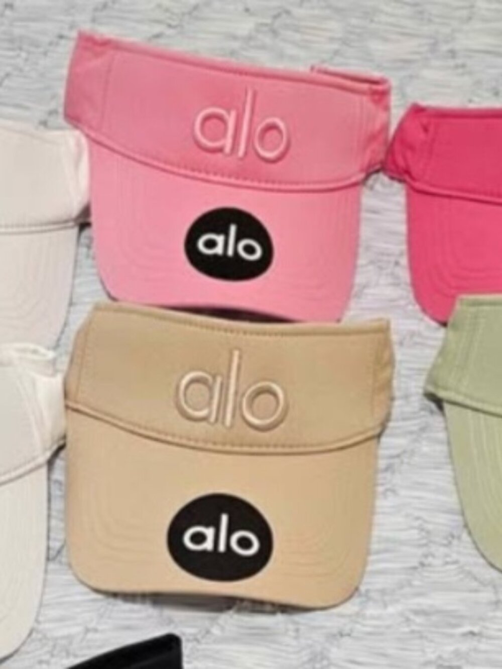 alo crownless tennis and golf hats.
